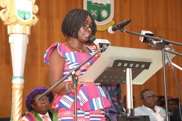 Hon Gifty Twum Ampofo Deputy Minister for Education Giving Her Address