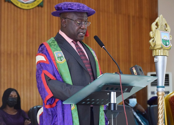 Prof Richard Kwasi Amankwah Vice Chancellor Delivering His Address to the Congregation Assembly